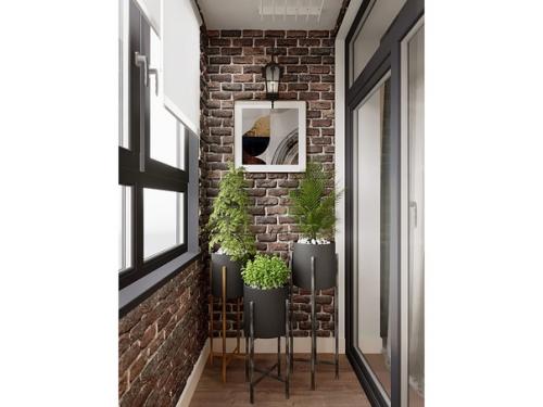 Спальня с балконом, площадью 15. 03