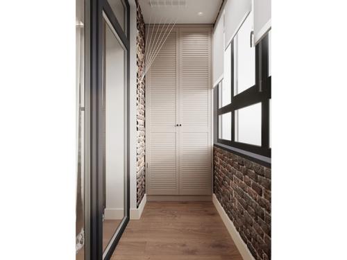 Спальня с балконом, площадью 15. 04