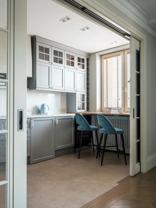 Квартира в тонах мятного мохито и площадью: 105 кв. 02