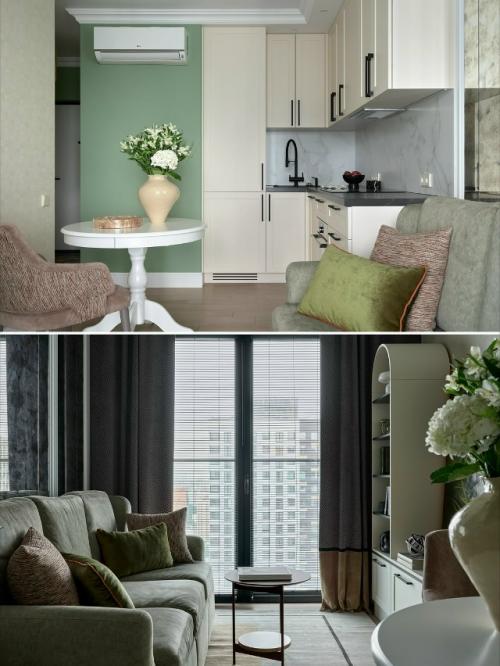 В этой квартире каждая деталь продумана так, чтобы пространство оставалось лёгким, удобным и визуально интересным. 07