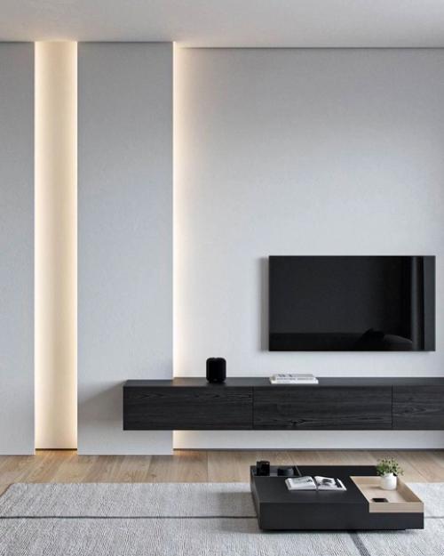 Лаконичный минимализм в дизайне квартиры, площадью - 83 кв. 01