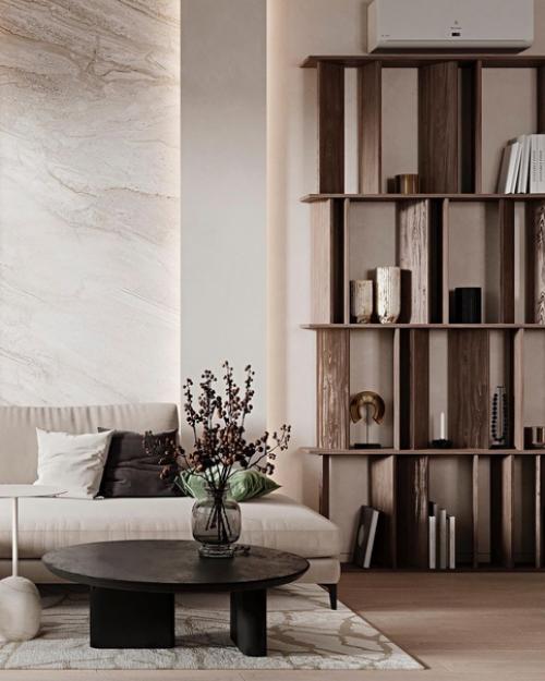 Такая светлая, просторная и легкая зона гостиной станет настоящим украшением квартиры. 04