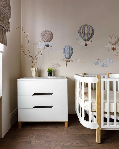 Квартира в спокойной бежевой гамме стала уютным и гармоничным пространством для молодой семьи. 07