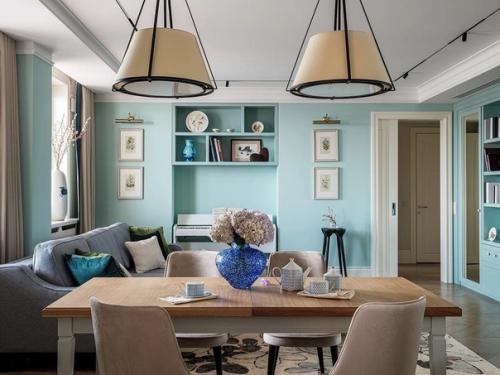 Квартира в тонах мятного мохито и площадью: 105 кв. 01