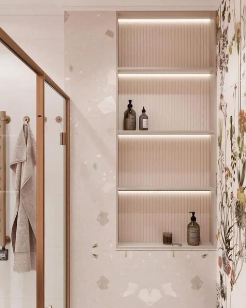 Ванная комната в нежной цветовой гамме. 02