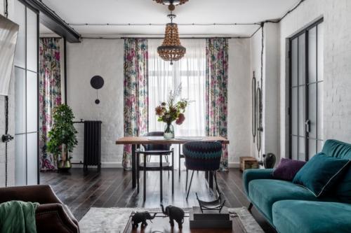 Необычная двушка в стиле лофт - сафари в Сталинке. 02