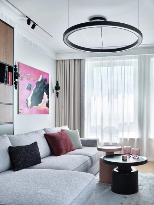 Современная квартира с необычной планировкой в Москве. 05