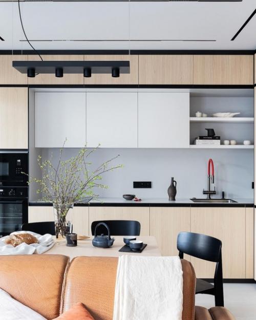 Кухня - гостиная, общей площадью - 23, 7 кв. 02