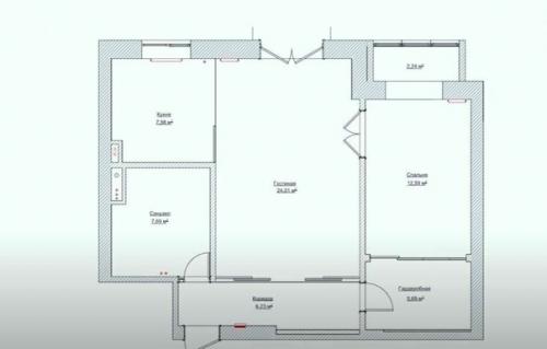 Необычная двушка в стиле лофт - сафари в Сталинке. 08