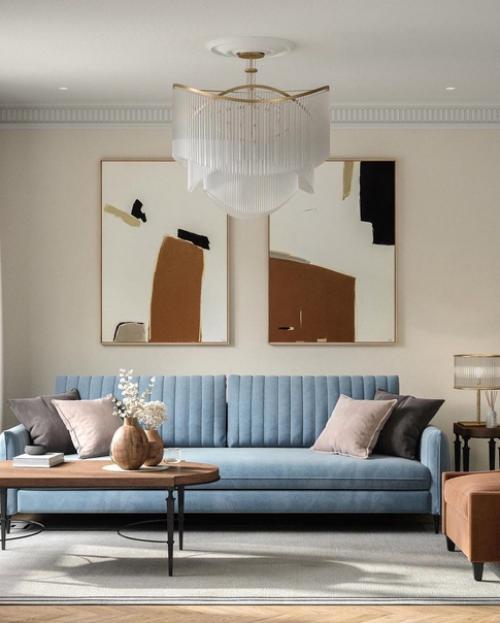 Интерьер с элементами американской классики. 05