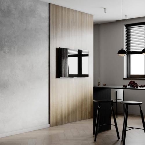 Кухня - гостиная площадью 17 кв. 06