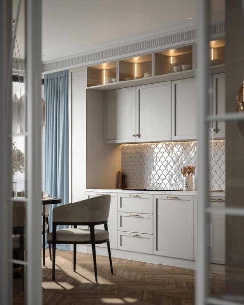 Интерьер с элементами американской классики. 04