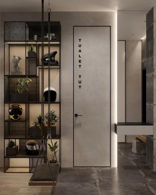 Квартира холостяка.  Текстуры фактуры дружат и идеально сочетаются. 07