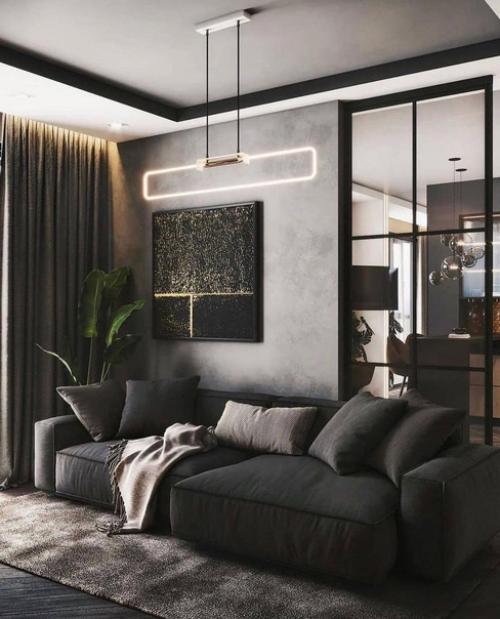 Шоколадная Красавица. Дизайн квартиры в темных тонах. 04