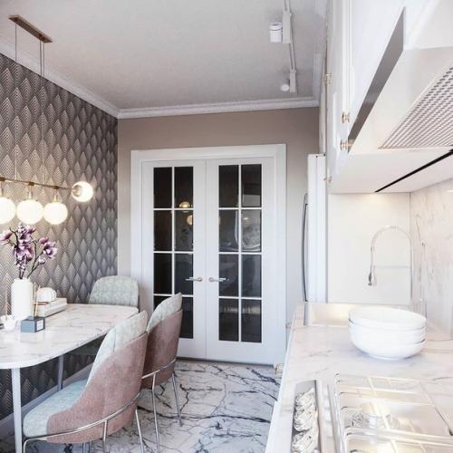 Дизайн кухни в доме старого фонда. 05