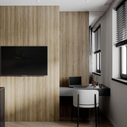 Кухня - гостиная площадью 17 кв. 05