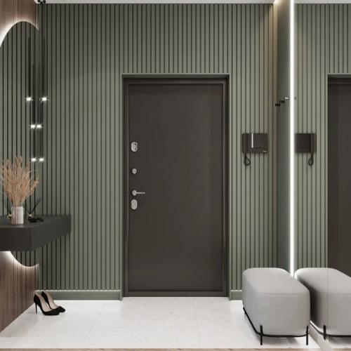 Кухня - гостиная и коридор из одного проекта и в едином стиле. 06