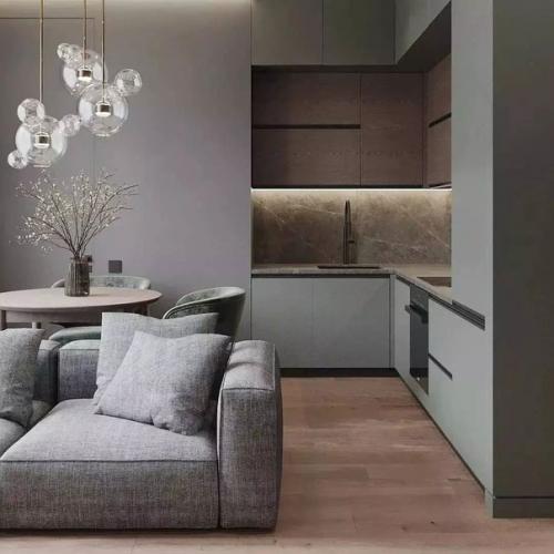 Кухня - гостиная в современном стиле. 02