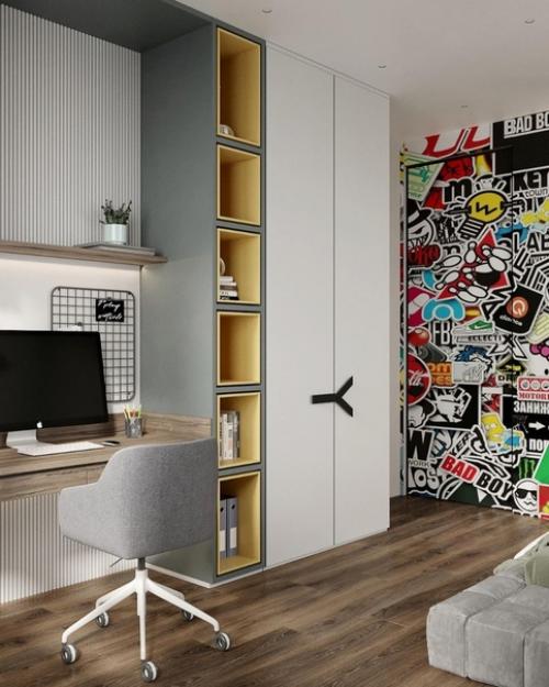 Подростковая комната.  Лишь в том случае, если бы у меня в подростковом возрасте была такая комната, я бы взяла ее и во взрослую жизнь. 05