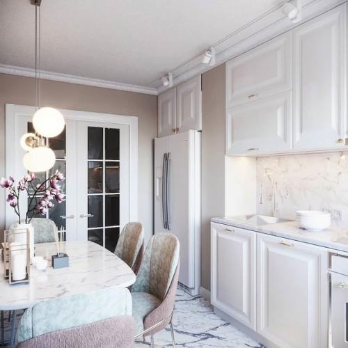 Дизайн кухни в доме старого фонда. 06