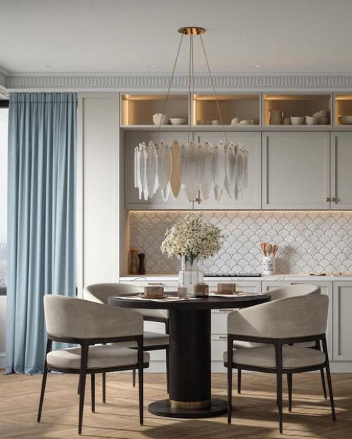 Интерьер с элементами американской классики. 06