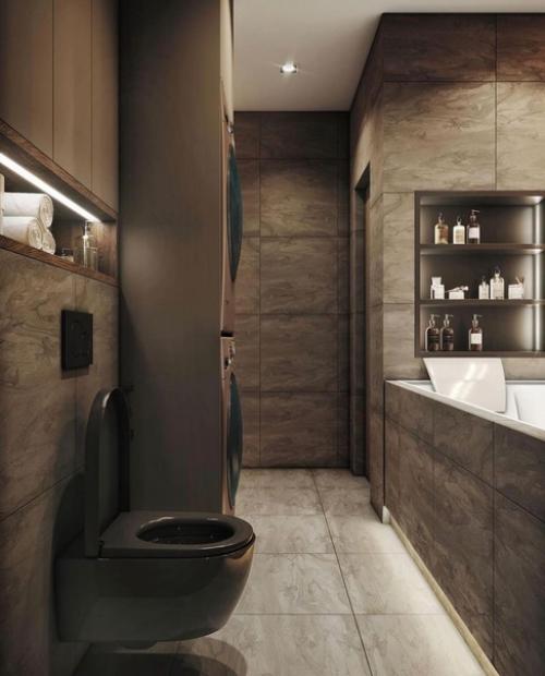 Шоколадная Красавица. Дизайн квартиры в темных тонах. 08