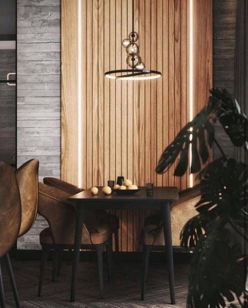 Шоколадная Красавица. Дизайн квартиры в темных тонах. 03