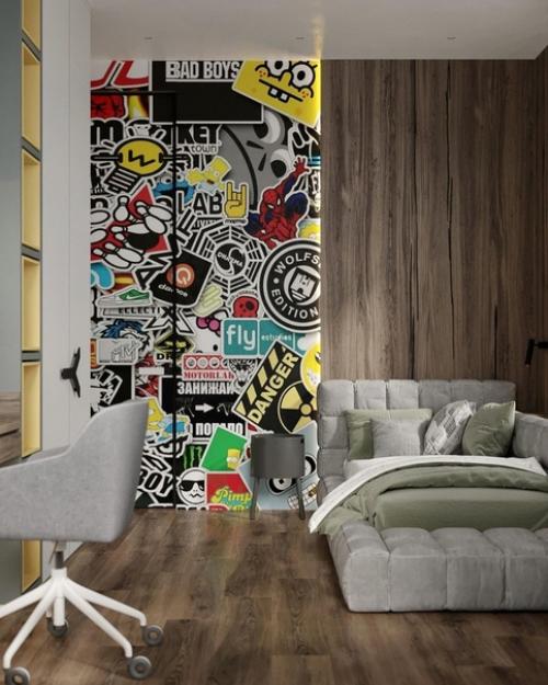 Подростковая комната.  Лишь в том случае, если бы у меня в подростковом возрасте была такая комната, я бы взяла ее и во взрослую жизнь. 06