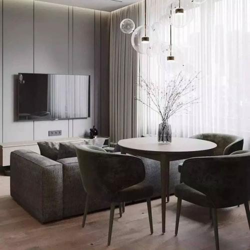 Кухня - гостиная в современном стиле. 04