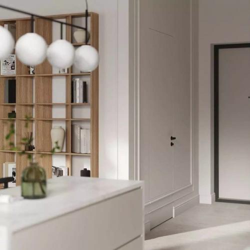 Деревянные элементы делают интерьер ближе к природе, а оригинальность их использования подчеркивает профессионализм дизайнера. 03