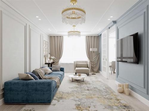 Дизайн кухни, гостиной и прихожей. 03