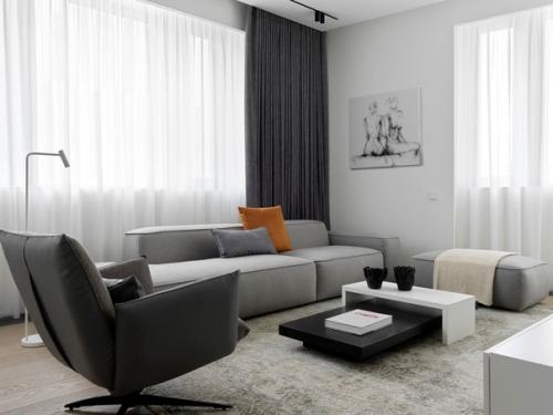 Лаконичные функциональные апартаменты с настроением бутик - отеля, площадью - 61 кв. 04