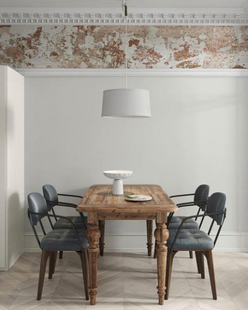 Современный интерьер с нотками классической элегантности и богемного шика. 01