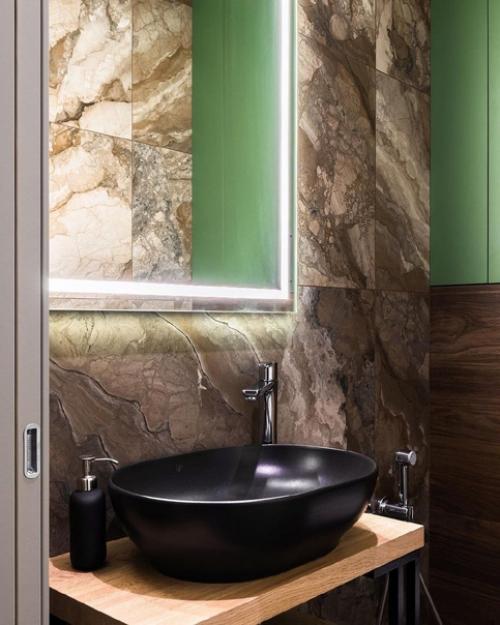 Один из самых ярких и нестандартных интерьеров квартиры, общей площадью 91 кв. 07