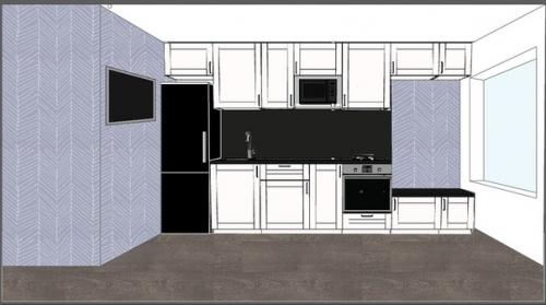 Преображение кухни. Площадь 9, 5 м. 03