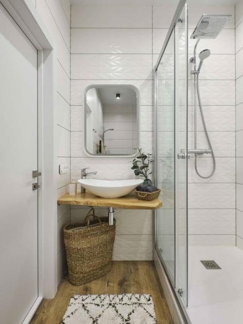 Дерево и яркие акценты: уютный интерьер трехкомнатной квартиры, площадью - 70 кв. 06