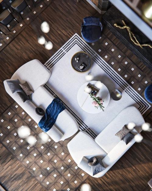 Интерьер частного дома в стиле неоклассика с элементами викторианского стиля. 02