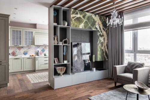 Современная интерпретация стиля кантри в интерьере 3-х комнатной квартиры, площадью - 120 кв. 05