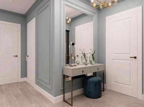 Дизайн кухни, гостиной и прихожей. 07