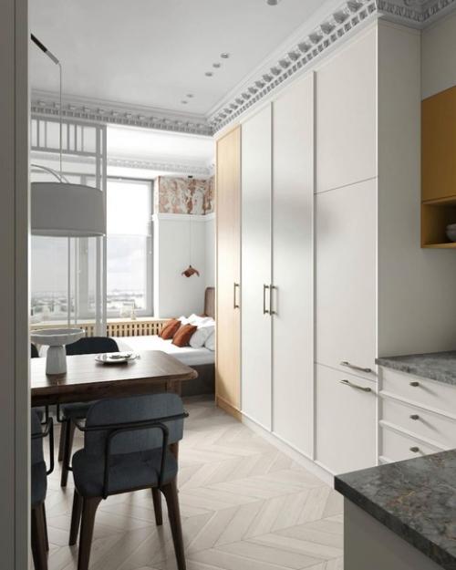 Современный интерьер с нотками классической элегантности и богемного шика. 02