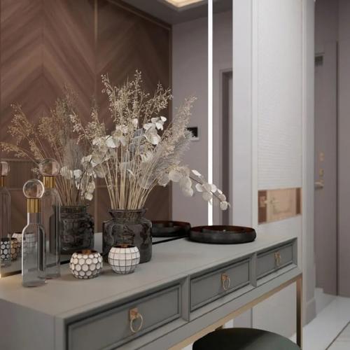 Гостиная, кухня и прихожая из одного проекта. 08