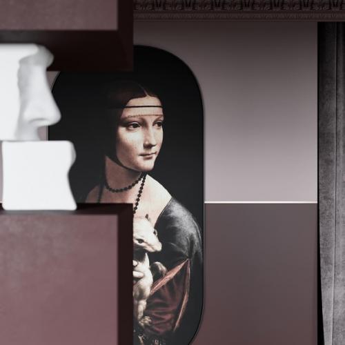 Необычный подход к оформлению зоны разделения кухни и гостиной. 01