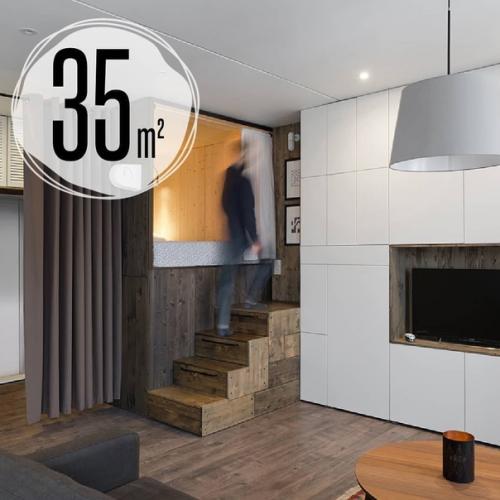 Квартира, площадью - 35 кв.