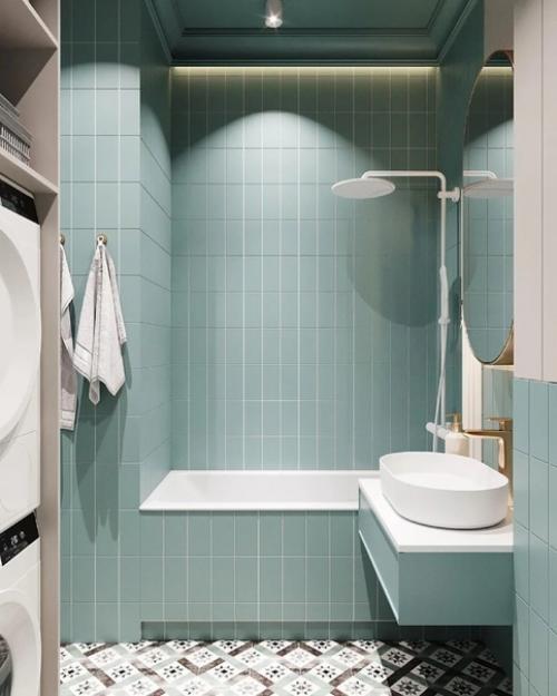 3 варианта цветового оформления ванной комнаты. 07