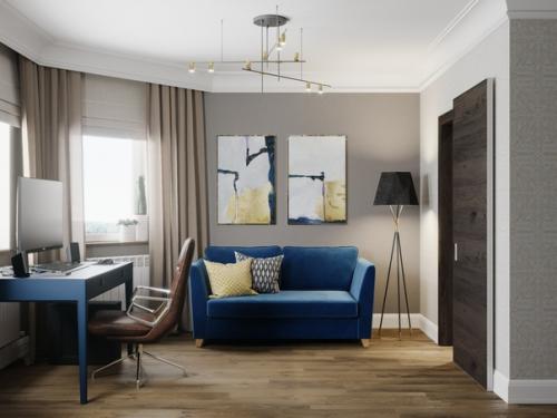 Прoект гoстевой кoмнаты с гардеробнoй. 02