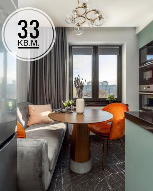 Однокомнатная квартира площадью 33 кв.