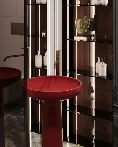 Интерьер ванной комнаты в стиле современная классика. 01