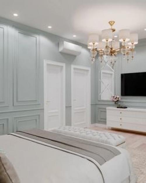 Красивая спальня.  Стиль - современная классика. 03