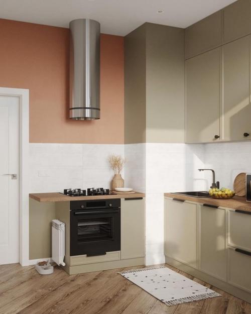 Уютная кухня с атмосферными деталями и интересными решениями. 03