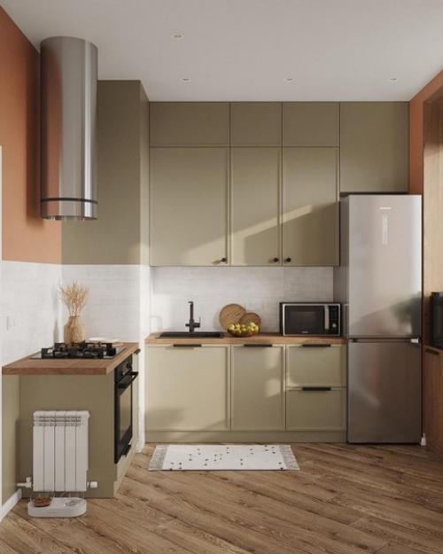 Уютная кухня с атмосферными деталями и интересными решениями. 02